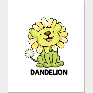 Dandelion Funny Lion Pun Posters and Art